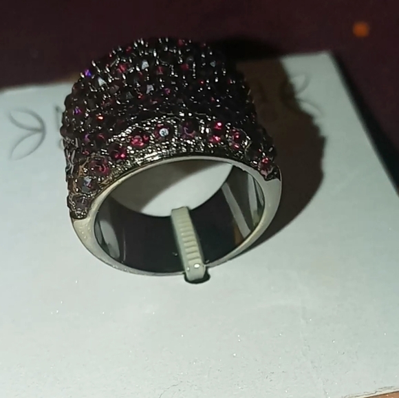 NWT Michela Currone studded purple and silver ring - Picture 4 of 9